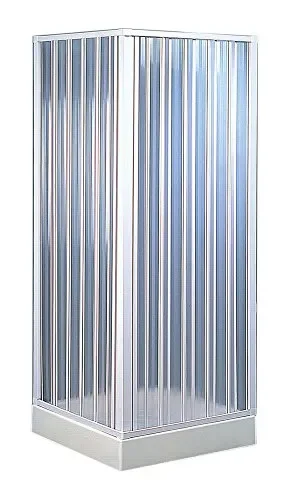 Forte BKP100001- Box Doccia Angolare Riducibile, 80 x 80 x 185, 80 X 80