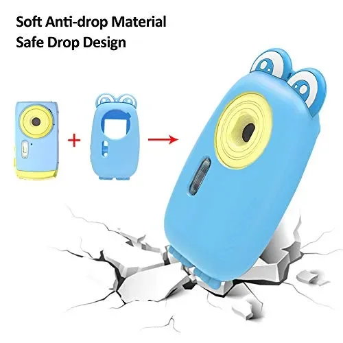 Fotocamera per Bambini Macchina Fotografica Subacquea Blu - immagine 3