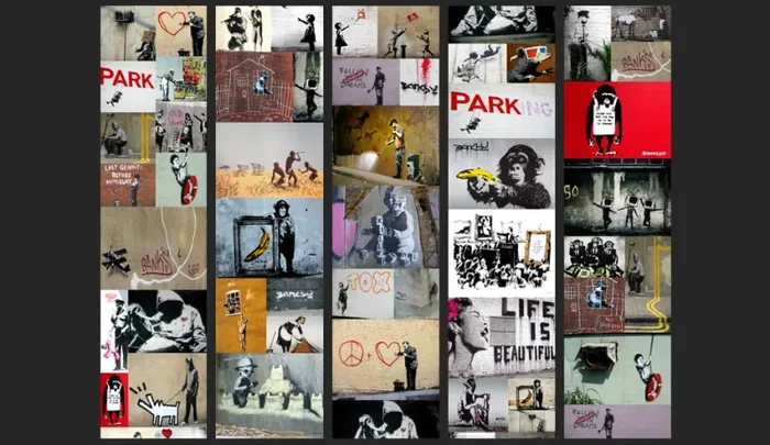 Fotomurale – Banksy – Collage Carta Da Parato Erroi In saldo - immagine 2