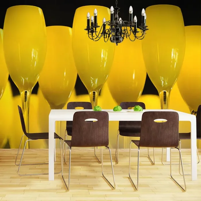 Fotomurale – Bicchieri Da Vino Carta Da Parato Erroi - immagine 3