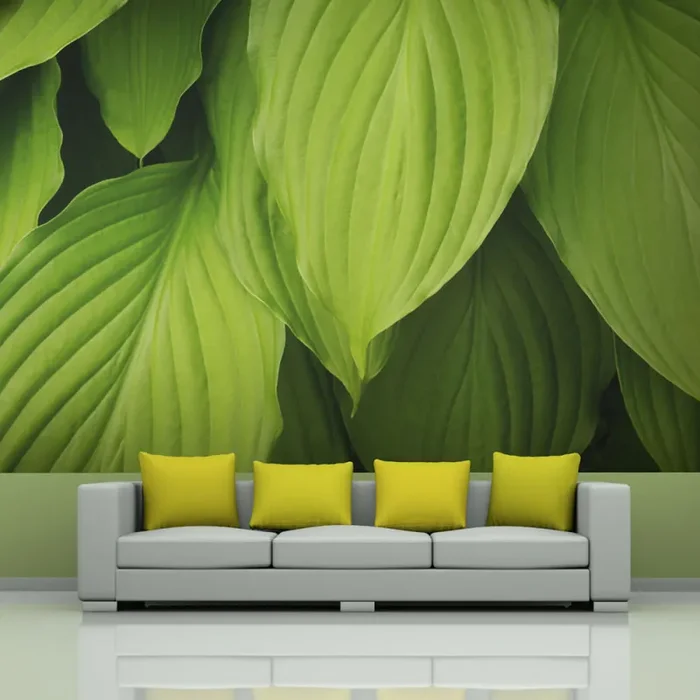 Fotomurale – Bright Green Leaves Carta Da Parato Erroi