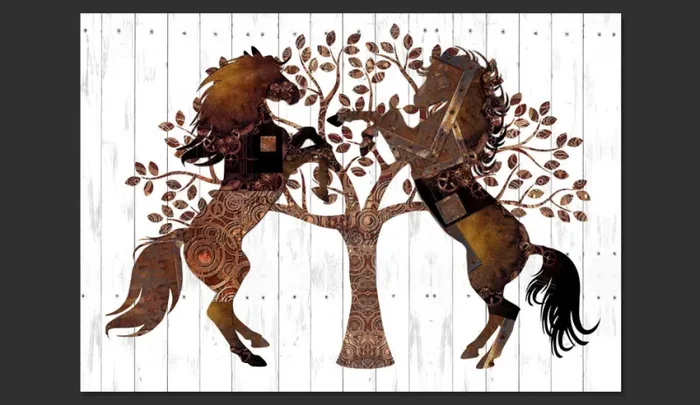 Fotomurale – Cavalli Meccanici Carta Da Parato Erroi - immagine 2