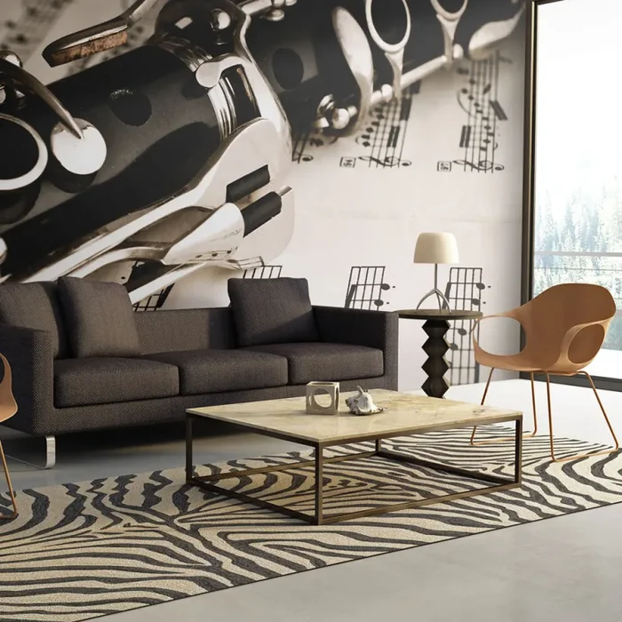 Fotomurale – Clarinetto E Note Musicali Carta Da Parato Erroi Vendita online