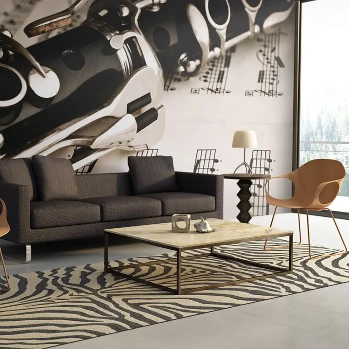 Fotomurale – Clarinetto E Note Musicali Carta Da Parato Erroi Vendita online - immagine 3