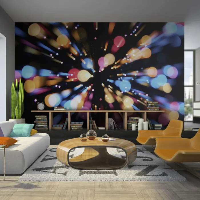 Fotomurale – Colorate Luci Carta Da Parato Erroi