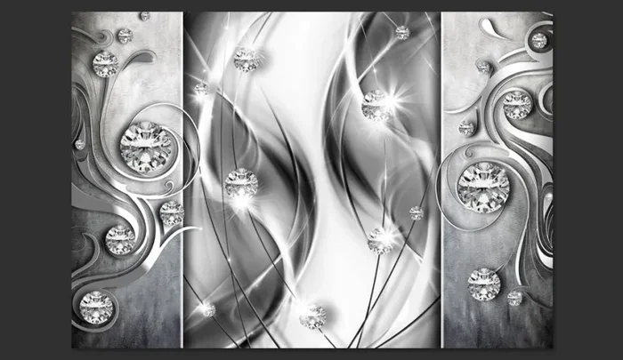 Fotomurale – Diamonds In Silver Carta Da Parato Erroi Vendita calda online - immagine 2