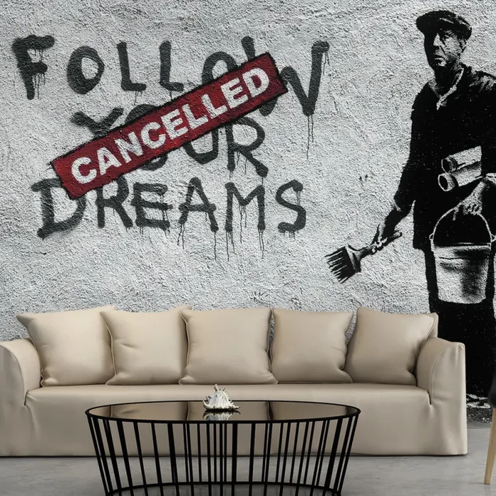 Fotomurale – Dreams Cancelled Banksy Carta Da Parato Erroi