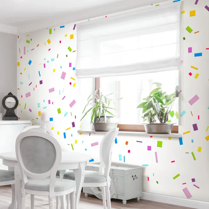 Fotomurale – Geometri Confetti Carta Da Parato Erroi