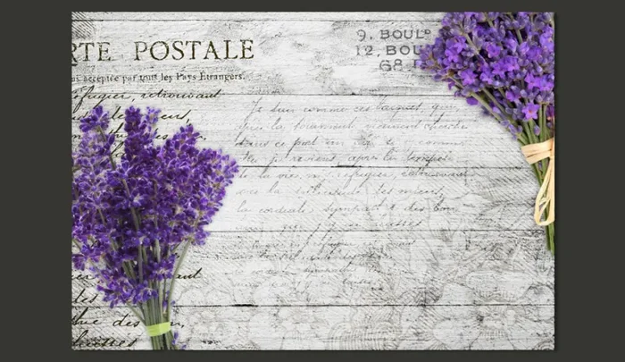 Fotomurale – Lavender Postcard Carta Da Parato Erroi Sconti - immagine 2