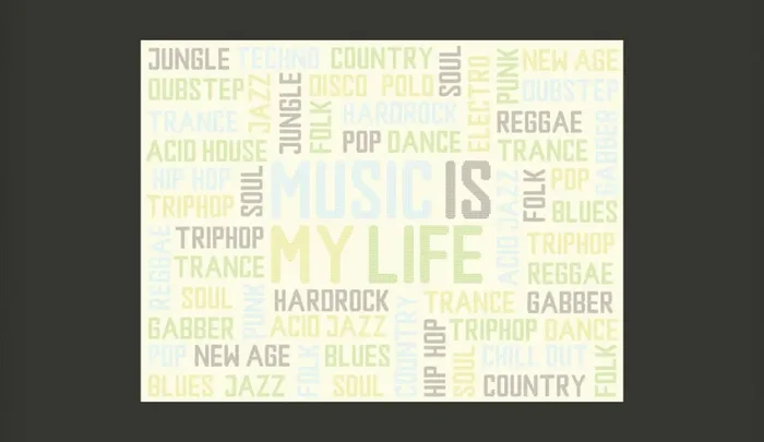 Fotomurale – Mix Di Stili Musicali Carta Da Parato Erroi - immagine 2