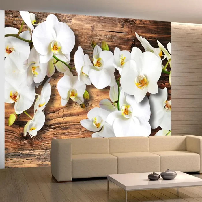 Fotomurale – Orchidee Nivee Carta Da Parato Erroi - immagine 3