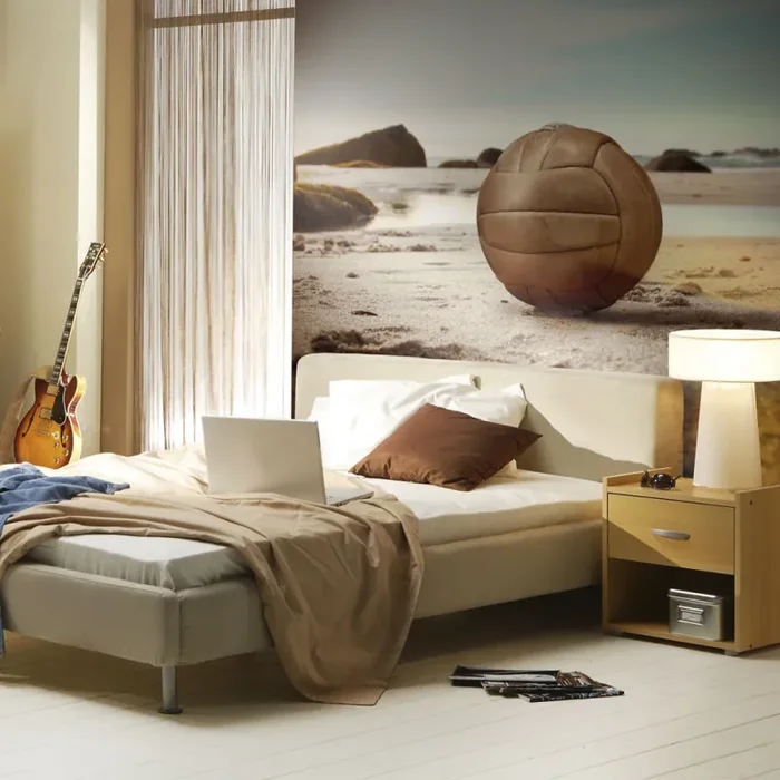 Fotomurale – Pallone Sulla Spiaggia Carta Da Parato Erroi Online