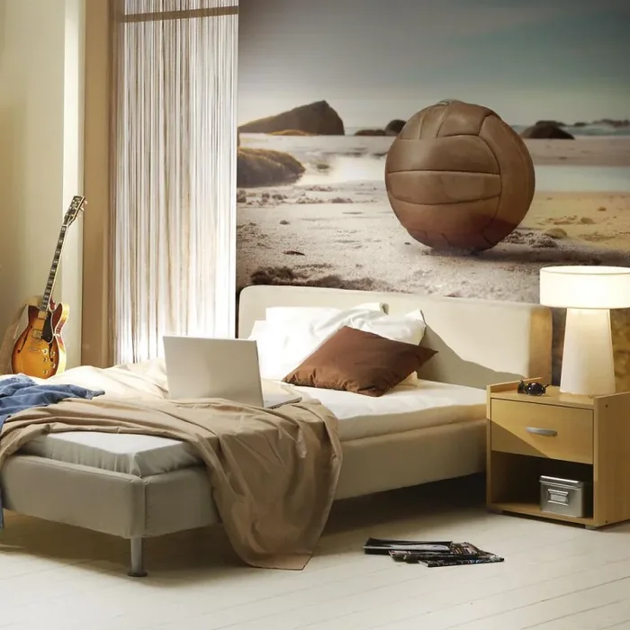 Fotomurale – Pallone Sulla Spiaggia Carta Da Parato Erroi Online - immagine 3