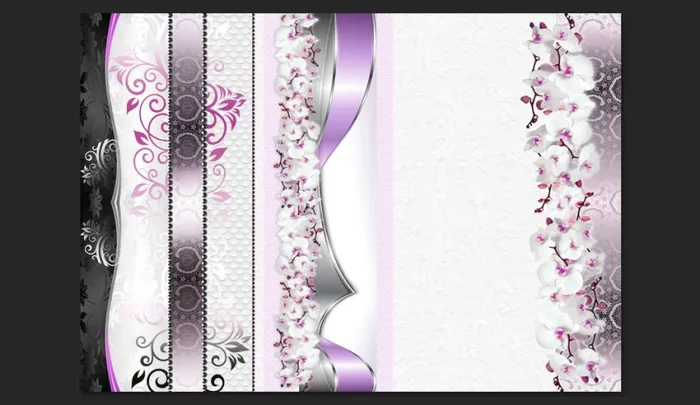 Fotomurale – Parata Di Orchidee In Viola Carta Da Parato Erroi - immagine 2
