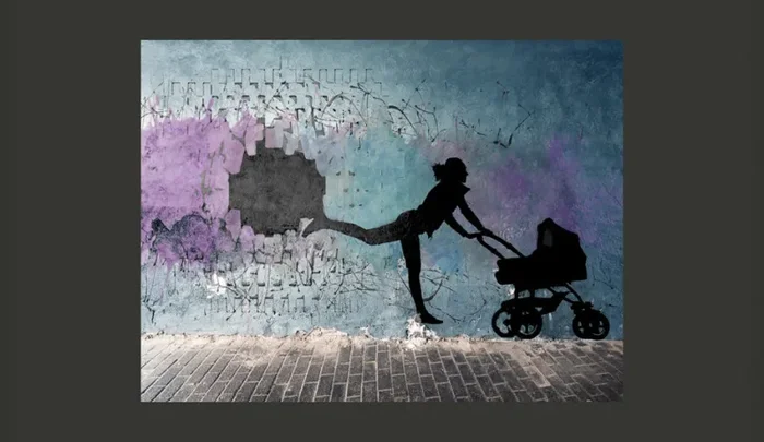 Fotomurale – Passeggiata Con Carrozzina Carta Da Parato Erroi - immagine 2