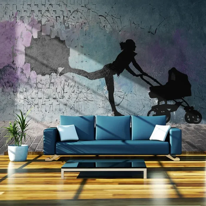 Fotomurale – Passeggiata Con Carrozzina Carta Da Parato Erroi - immagine 3