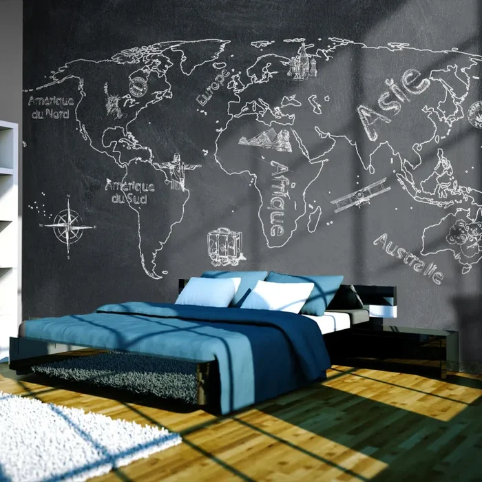 Fotomurale – Piccoli E Grandi Viaggi Lingua Francese Carta Da Parato Erroi