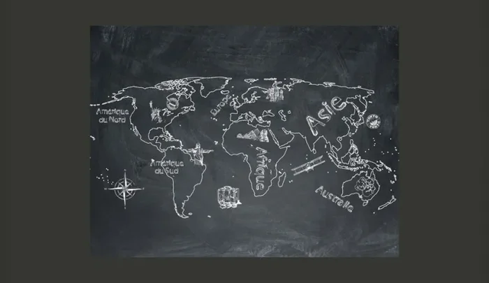 Fotomurale – Piccoli E Grandi Viaggi Lingua Francese Carta Da Parato Erroi - immagine 2