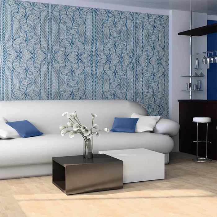 Fotomurale – Pullover Blu Carta Da Parato Erroi