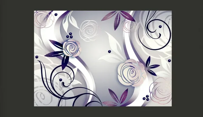 Fotomurale – Rose Color Porpora Carta Da Parato Erroi - immagine 2