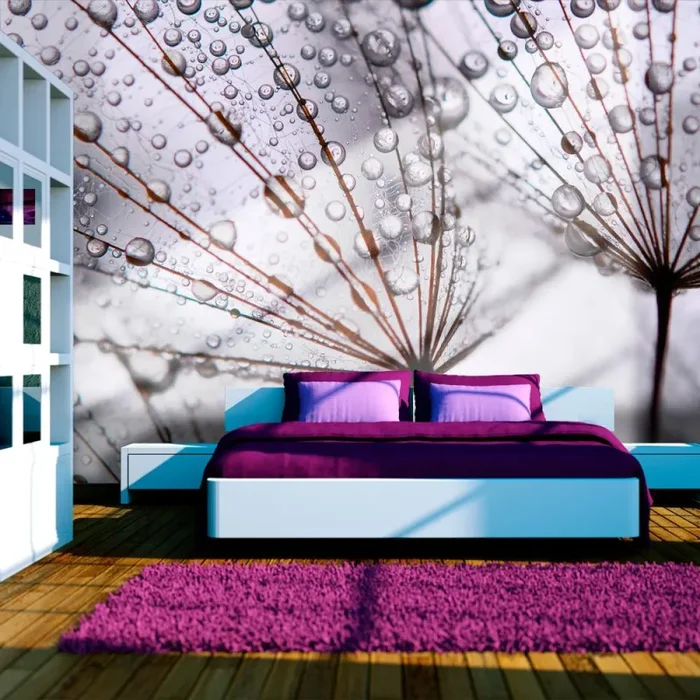 Fotomurale – Rugiada Mattutina Su Soffioni Carta Da Parato Erroi - immagine 3