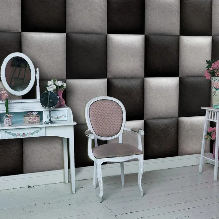 Fotomurale – Scacchiera In Pelle Carta Da Parato Erroi Fornitura - immagine 3