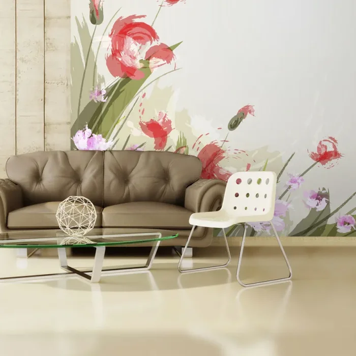 Fotomurale – Sfondo Con Fiori Carta Da Parato Erroi Online