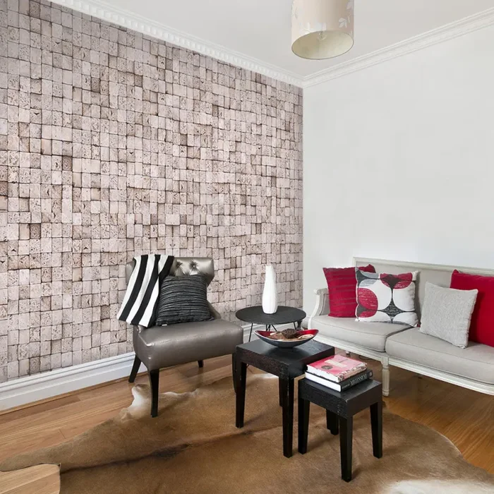 Fotomurale – Sfondo Di Pietra Mosaico Carta Da Parato Erroi