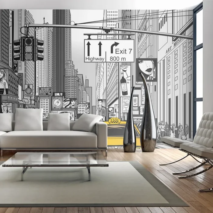 Fotomurale – Taxi Gialli Di New York Carta Da Parato Erroi