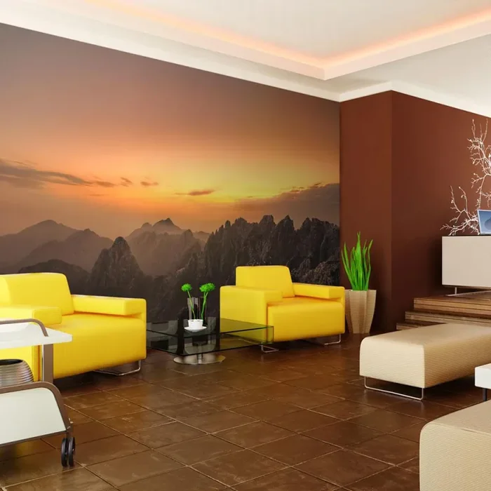 Fotomurale – Tramonto In Montagna Carta Da Parato Erroi - immagine 3