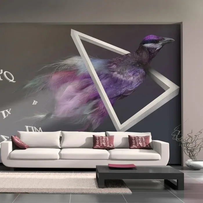 Fotomurale – Uccello Astratto Carta Da Parato Erroi - immagine 3
