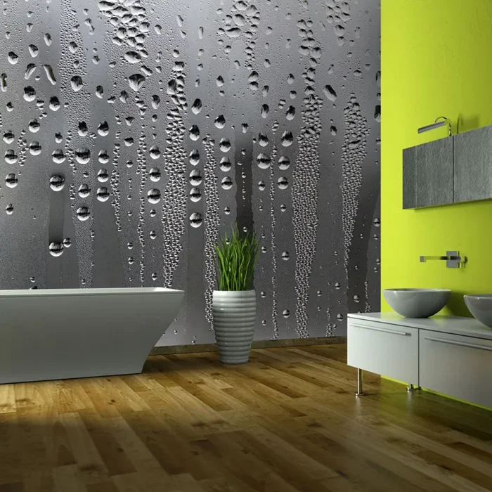 Fotomurale – Vetro E Pioggia Carta Da Parato Erroi