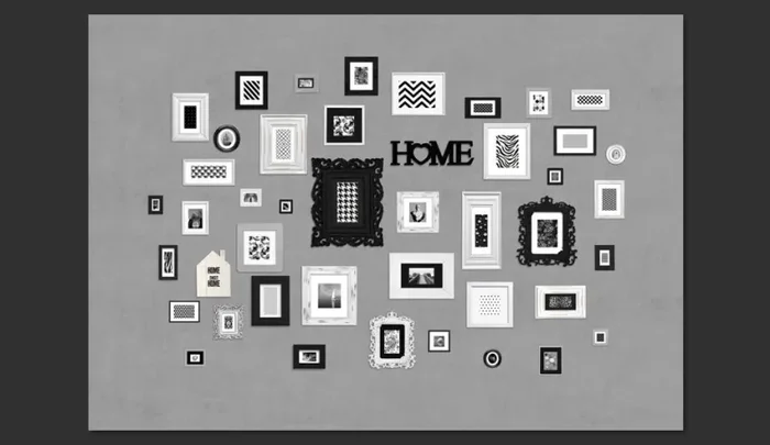 Fotomurale – Wall Full Of Frames Carta Da Parato Erroi - immagine 2