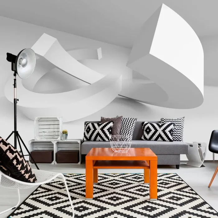 Fotomurale – White Duet Carta Da Parato Erroi