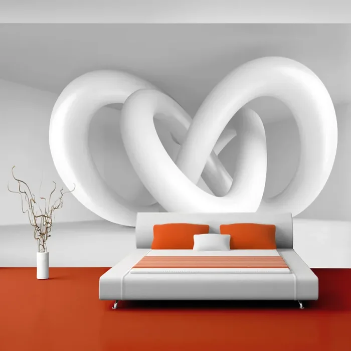 Fotomurale – White Weave Carta Da Parato Erroi