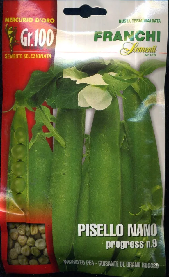 Franchi sementi di qualità piselli nani, mezza rama, 100 grammi Vendita calda online