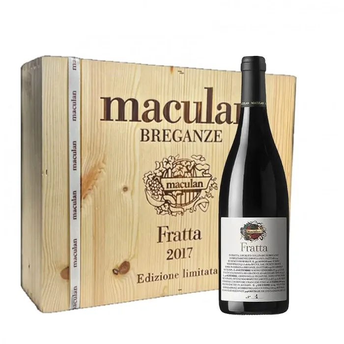 Fratta 2017 Edizione Limitata 40° Cassa Legno 3 Bottiglie – Maculan