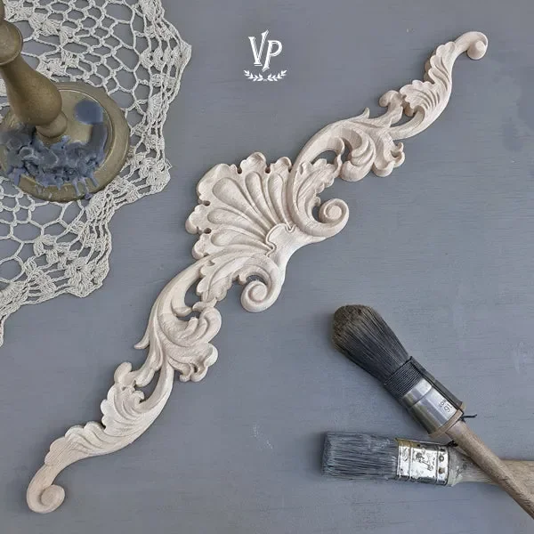 Fregio decorativo – Wood ornament – misura 50 x 11 cm