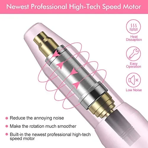 Fresa Unghie Elettrica, Trapano Elettrico per Kit Nail Drill Art… Vendita calda - immagine 2