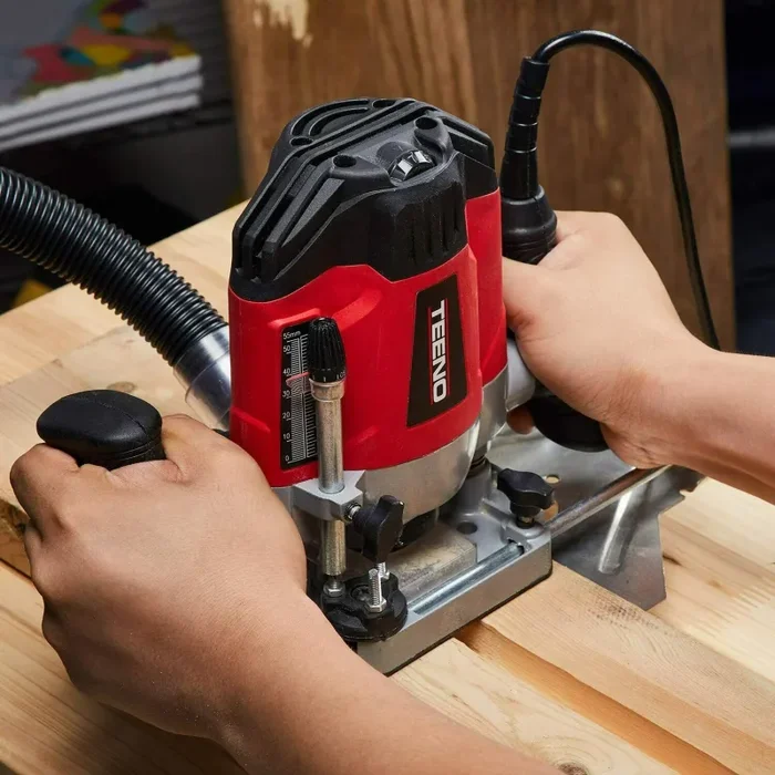 Fresatrice per giunzioni rifilatore elettrico a mano per legno laminati 220V - immagine 2