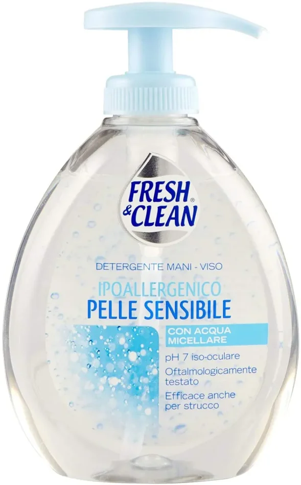 Fresh & Clean Detergente Mani -Viso Ipoallergenico Pelle Sensibile 300 ml
