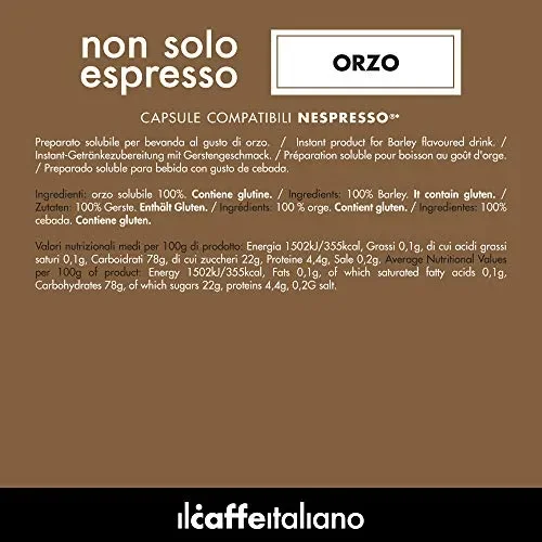 FRHOME – 50 Capsule Orzo – Compatibili con Macchine da caffè Nespresso Il… - immagine 2