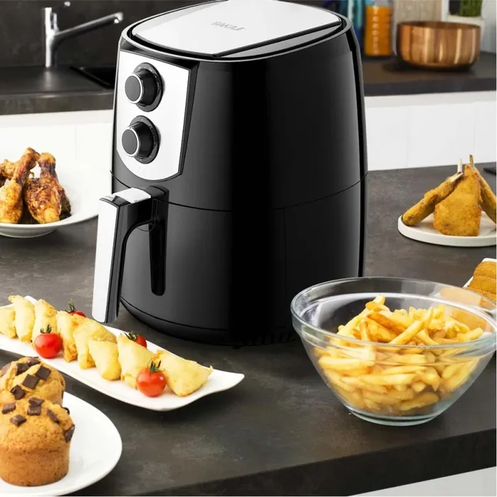 Friggitrice ad Aria Calda Senza Olio Airfryer 4,4 Lt Frigge Cuoce Arrosto 1400W - immagine 3