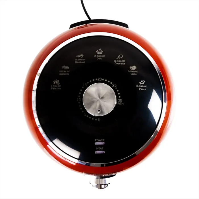 Friggitrice ad Aria Vintage 1400W 4 litri Pyramidea AF1960R Rossa - immagine 3