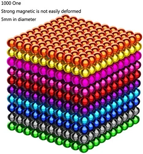 Frigorifero lavagne Magnetiche,5 mm (argento)1000 pz Giocattolo Educativo…