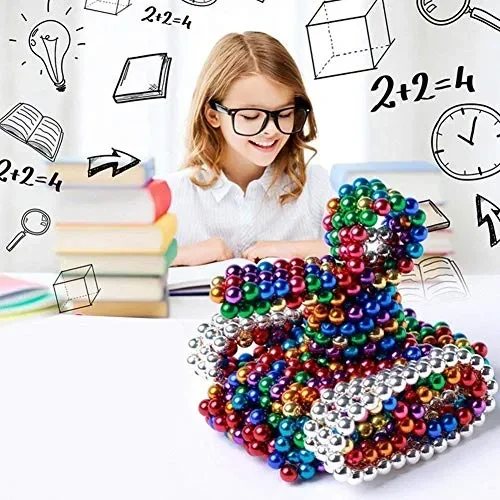 Frigorifero lavagne Magnetiche,5 mm (argento)1000 pz Giocattolo Educativo… - immagine 3