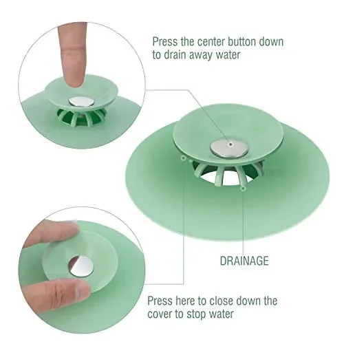 FUNNY HOUSE 5 Pezzi Tappo per Vasca da Bagno, Universale lavello… - immagine 2