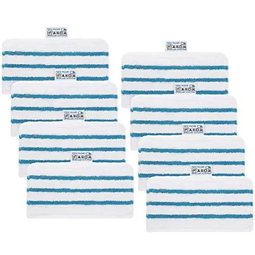 Funnytime Lavabili in Microfibra per Black & Decker Steam Mop FSMP20, 8-pack