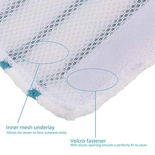 Funnytime Lavabili in Microfibra per Black & Decker Steam Mop FSMP20, 8-pack - immagine 3