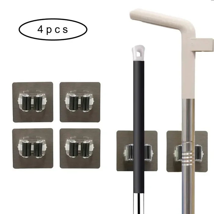 Funvce 4 Pz Mocio Sostegno Broom Organizer, a Parete Gancio…